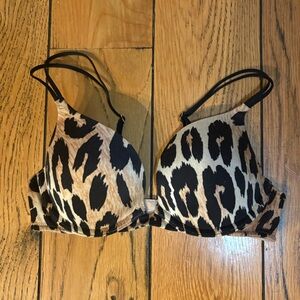 Victorias Secret Leopard Print Push Up Bra